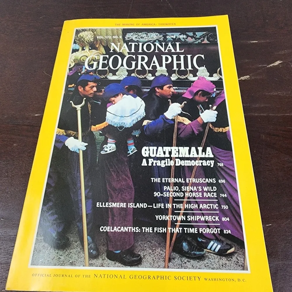 National Geographic Magazine June 1988 With Insert
